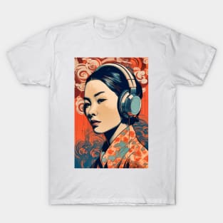 Asian American AAPI Asian Woman Music Lover T-Shirt